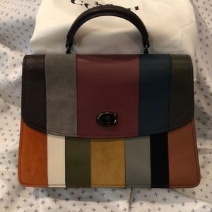 Coach Multi-Color suede purse
